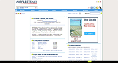 Desktop Screenshot of airfleets.net