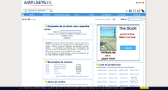 Desktop Screenshot of airfleets.es