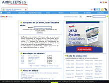 Tablet Screenshot of airfleets.es